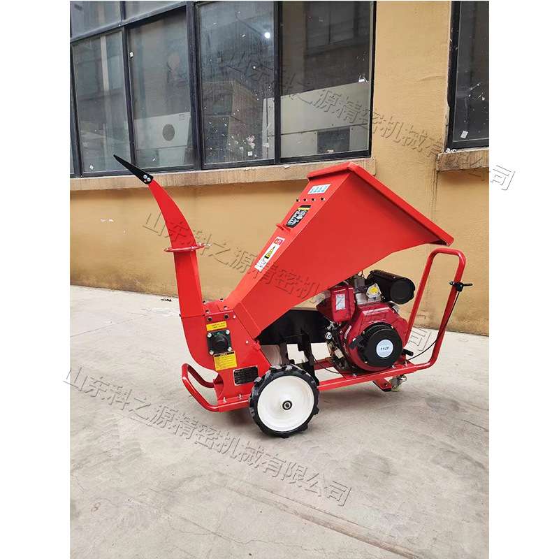 汽油动力秸秆破碎机 园林果园树枝粉碎机 移动式道路修剪树枝机