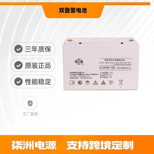 双登蓄电池6 100光伏发电12v100AH铅酸免维护蓄电池 GFM
