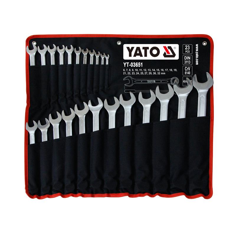 YATO易尔拓23件铬钒钢两用扳手组套梅开扳手套装YT-036516-32mm