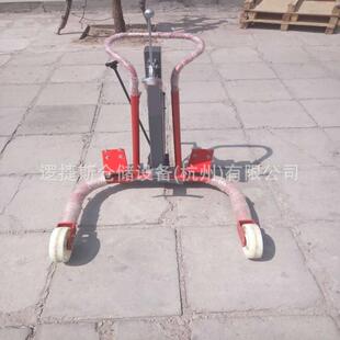手动油桶搬运车200KG拉油桶车手动液压圆桶搬运工具升降手推车