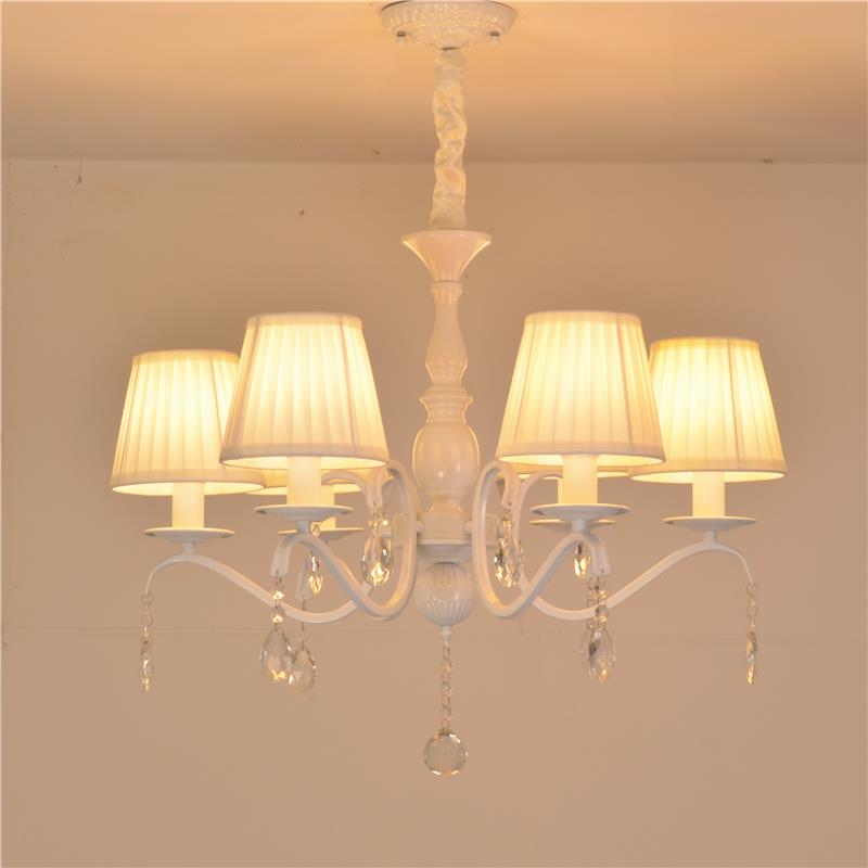 欧式吊灯简欧儿童房灯男女孩公主卧室水晶灯地中海田园茶室吊灯