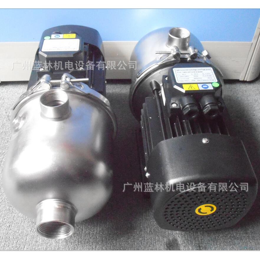 广州蓝林水泵卧式增压敞开式叶轮泵25CHL2-40卧式不锈钢离心泵