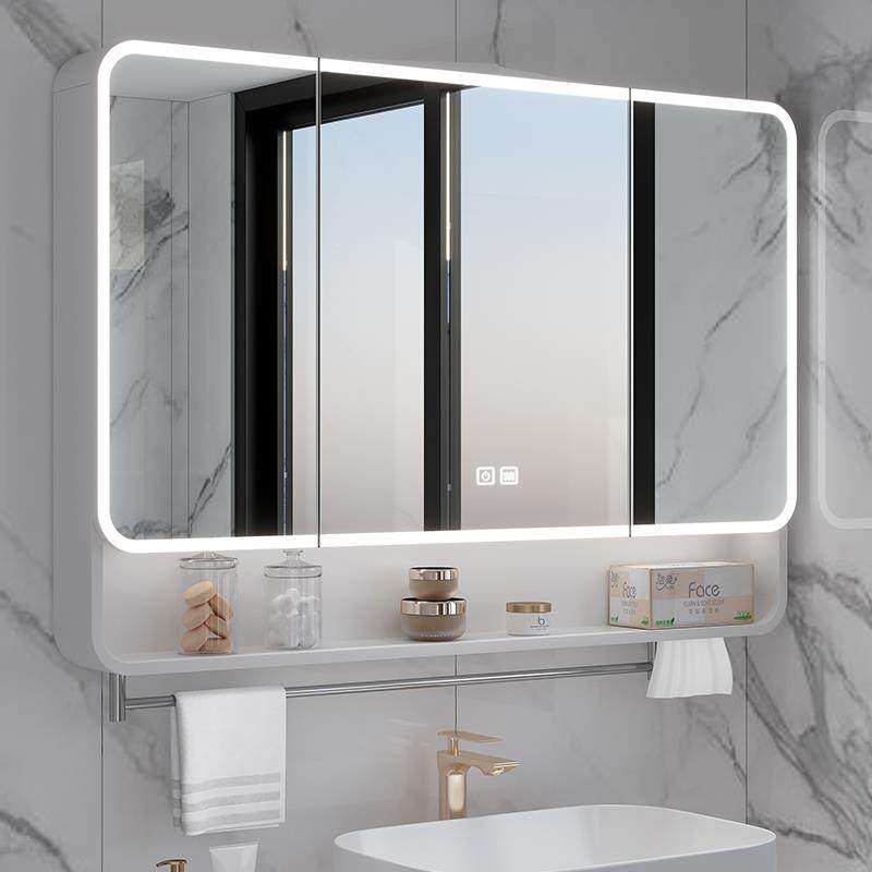 加厚太空铝圆弧型浴室镜柜智能灯光储物柜卫生间美妆抽纸孔毛巾杆,电子/电工,接线端子,淘宝优惠券,粉丝福利购,淘宝优惠卷