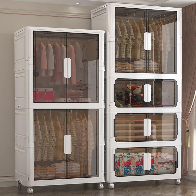 免安装折叠式收纳衣柜简易儿童衣物收纳箱家居大容量整理加厚柜子