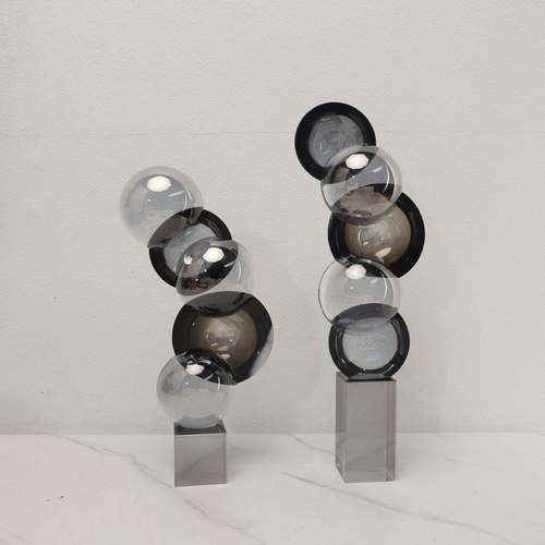 北欧极简水晶几何摆件样板房电视柜客厅桌面卧室书房家居饰品摆件