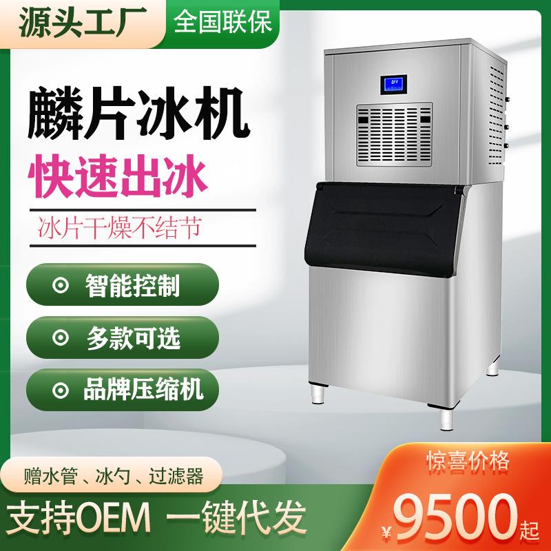 权诚片冰机商用300公斤500kg超市制冰机海鲜自助餐火锅店冰片机