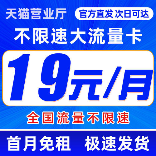 官方直发 首月免租 营业厅可查 支持选号