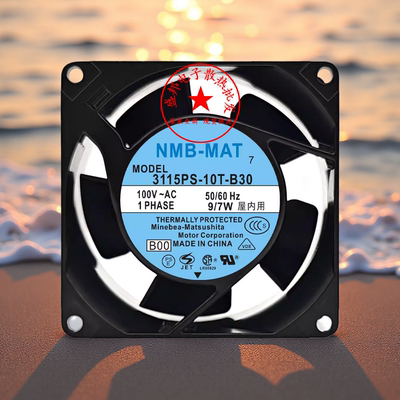 全新NMB 3115PS-10T-B30 100V 8038 9W 8CM 铝框机柜交流散热风扇