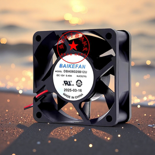 DBA06025B12U 6CM 0.40A 12V 大风机箱机柜散热风扇 6025 BAIKE