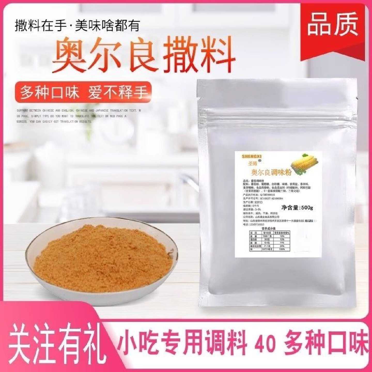 奥尔良味薯塔薯片调料撒粉脆皮玉米土豆鸡翅鸡排轰炸大鱿鱼调味料