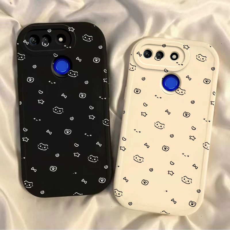 适用华为荣耀V30pro手机壳新款V40轻奢款硅胶保护套HonorV20全包防摔软外壳v3Opor星星猫咪V10磨砂卡通女生款
