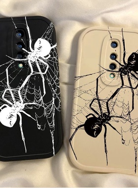 适用一加8手机壳新款1+8硅胶套oneplus8T全包镜头保护摄像头onepuls防摔1加八8男女生软外壳高级网红黑白蜘蛛