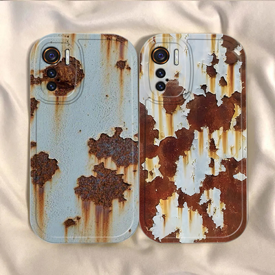 适用iQOO5手机壳vivoiQOO5PRO保护套vivo爱酷iQ005新款专用iQO硅胶iOOQ全包iQQO防摔iQ5iCOO男女后壳锈迹斑斑