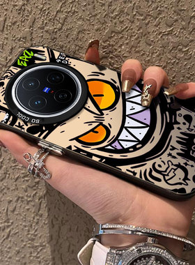 适用vivox200手机壳x200prox80X90S元气壳呲牙耿鬼x70外壳x100/x90全包x80PRO防摔X60TPRO保护套x50pro男高级