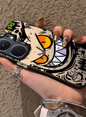 适用iqooneo9/8pro手机壳10vivoiqooneo5元气壳呲牙耿鬼ipooneo6se全包防摔iq00neo7男款icooneo3新款高级感