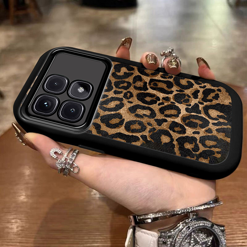 适用红米K70至尊版手机壳新款RedmiK70镜头全包防摔ultra小米k60pro硅胶套k50外壳k40s女生k30i可爱个性豹纹