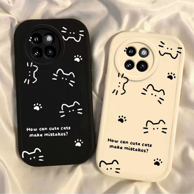 适用小米civi4pro手机壳新款CIVI3/2保护壳红米10Xpro5G全包防摔Redmi9A8硅胶mix4cviv1s外壳vici3可爱线条猫