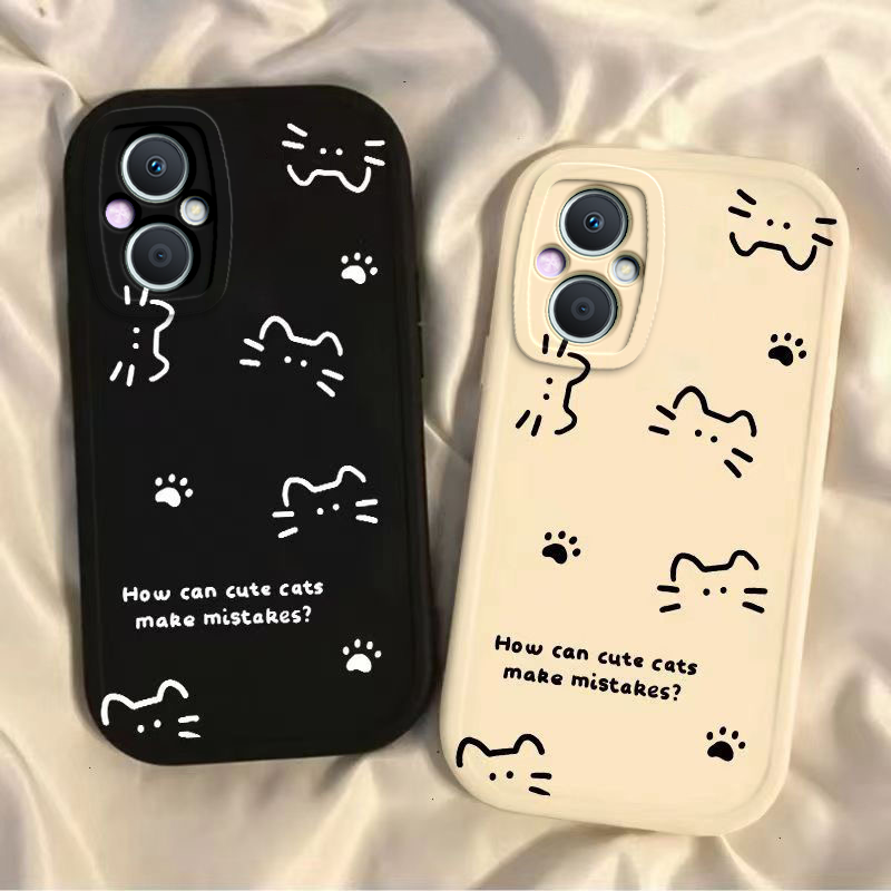 适用oppoA96手机壳a96oppo5G新款PFUM10硅胶opp0pp0ppoA套oppa全包opa防摔oppoPFUM线条猫咪oopoa女965高级感