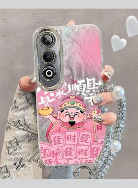 适用oppok12手机壳K11xoppok十一x新年财神爷K12X新年oppk十二自带镜头膜k12X全包防摔opo红色k12外壳k11女款