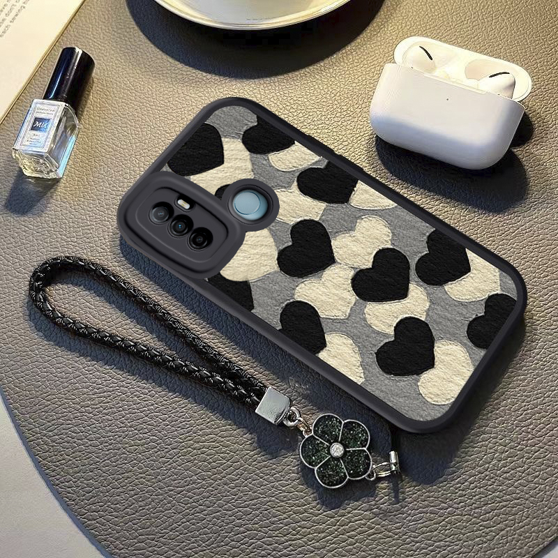 适用oppoA32手机壳A36潮女新款OPPO全包防摔A35保护套oppa软硅胶0pp0opp0ppoA外壳opA3可爱爱心5G老人带挂绳