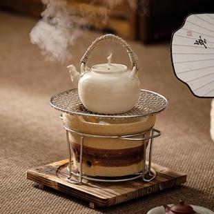 新款 围炉煮茶烤火炉套装 一人煮茶器陶瓷烧水茶壶潮州炭炉烤奶茶罐