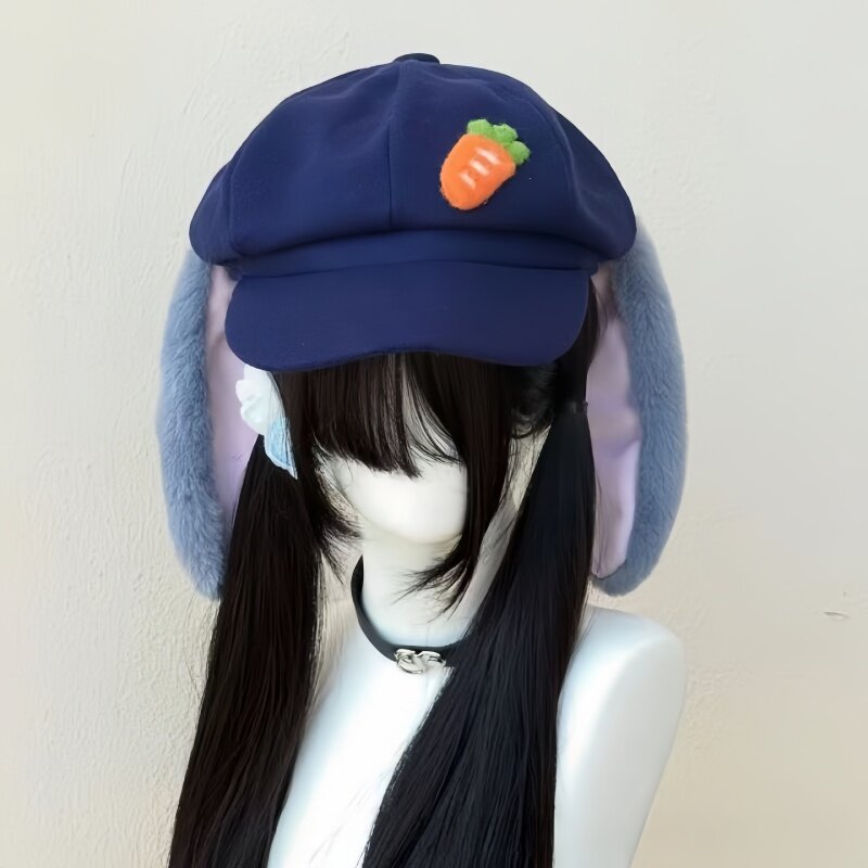 朱迪兔尼克狐耳朵cos八角帽可爱