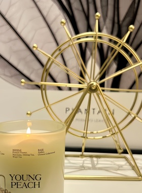 简约现代客厅电视柜酒柜装饰品摆件创意旋转摩天轮办公室桌面摆设