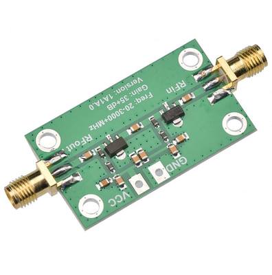 宽带 射频  低噪放 放大器 增益 35dB LNA 20-3000MHz DC3.3V-6V