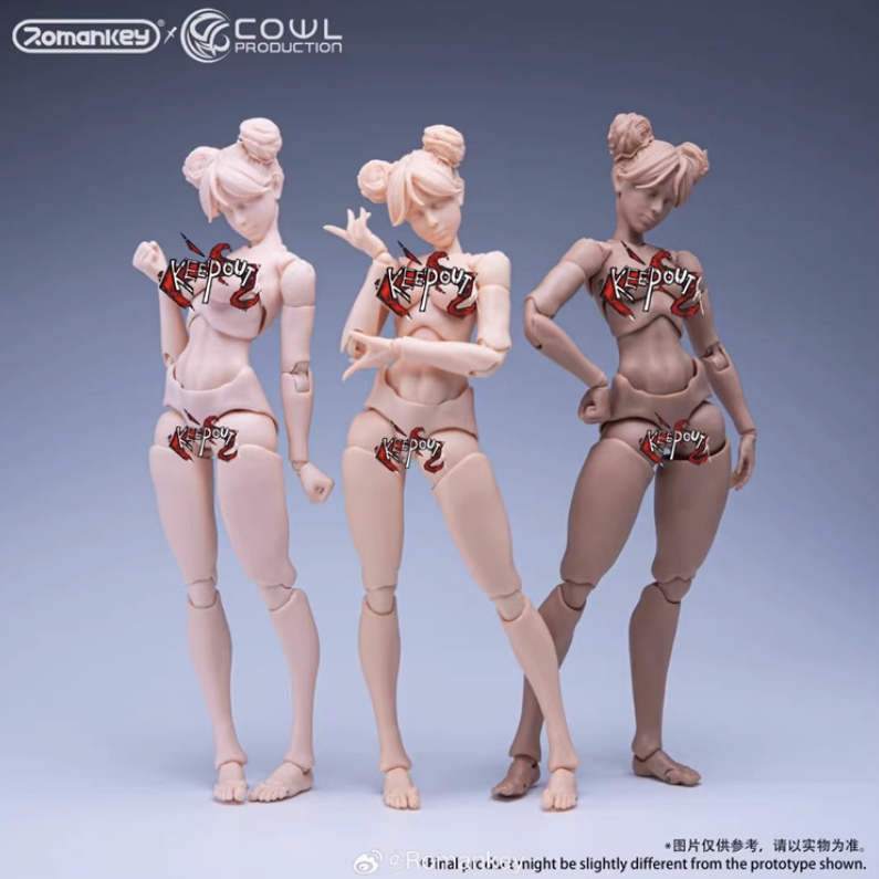 Romankey X COWL1/12 徐伦超可动少女素体 绘画模特 再版