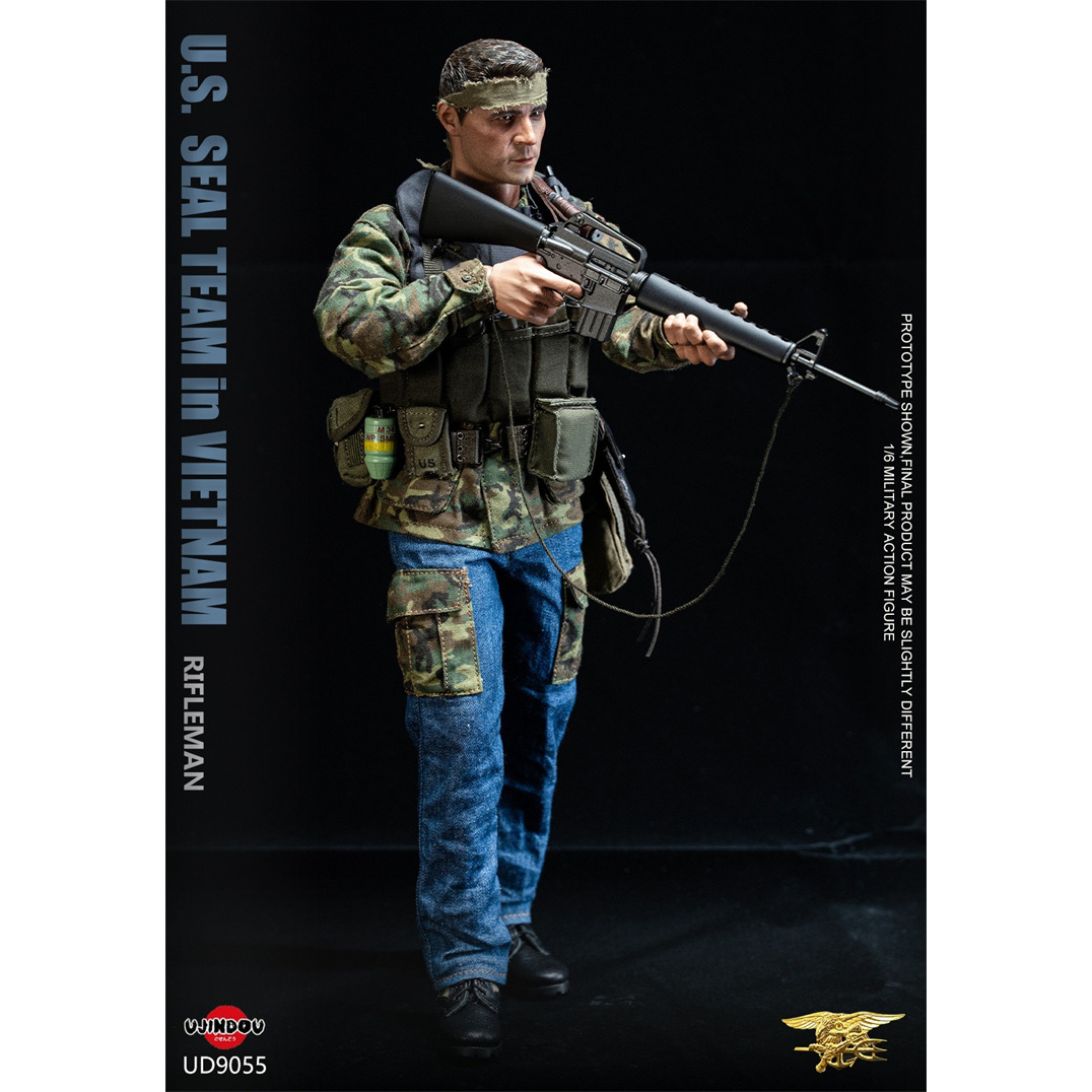 御战道 UD9055 1/6 越战美军海豹突击队步枪手 可动人偶