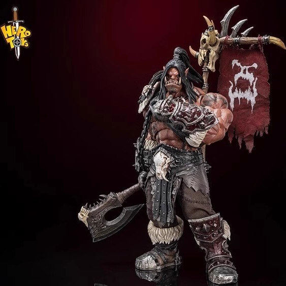 Hero toys 部落战歌大酋长 吼爹 兽人战士1：10可动人偶