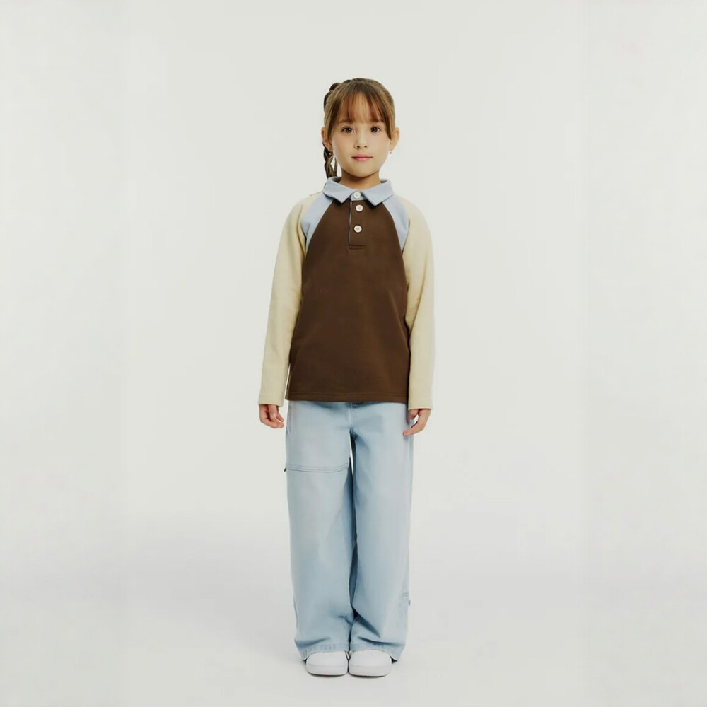 VHSY 女童2026年撞色春季新款套头卫衣小女孩时髦洋气小学生外套