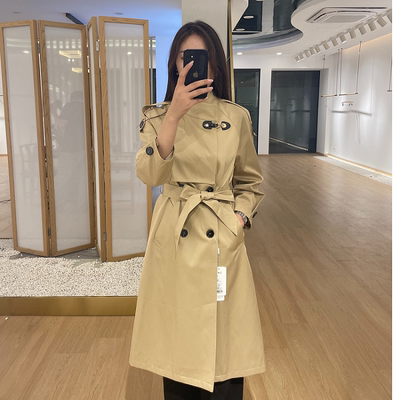 悦戎春秋百搭风衣显瘦收腰