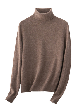 悦戎2025秋冬新款羊绒衫100%山羊绒内搭经典翻领修身显瘦保暖休闲