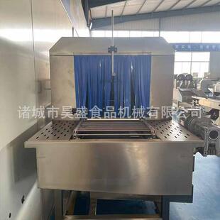 现货周转筐清洗机鸡柳定型盘高压冲洗设备热碱水熟食筐清洗机