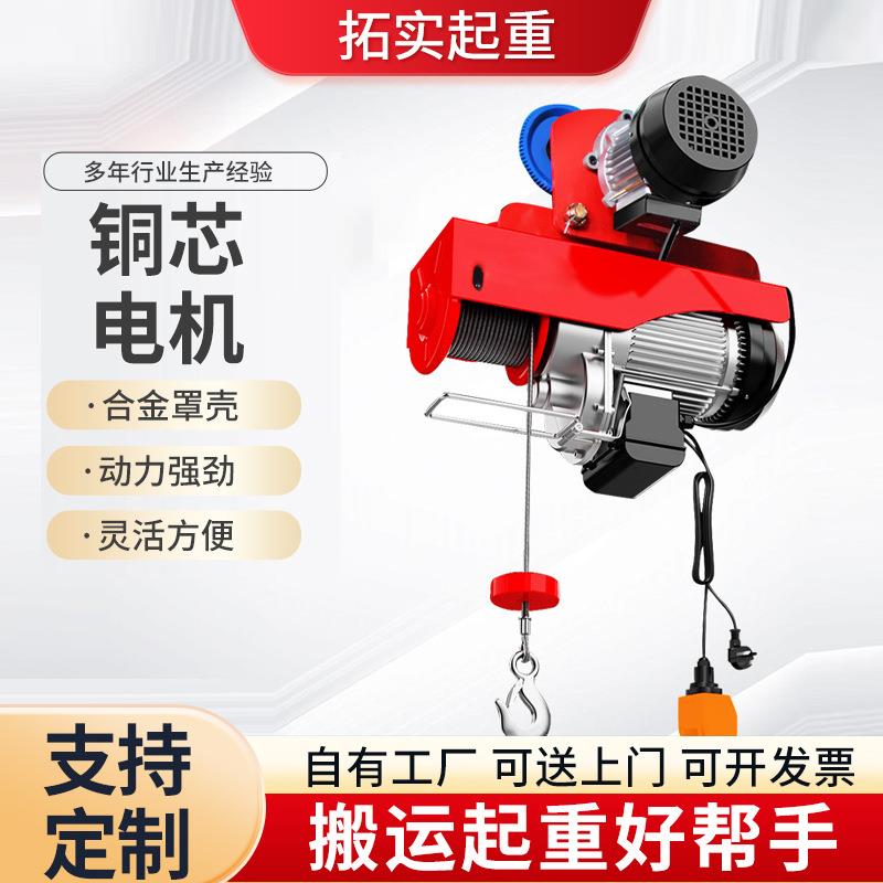 电动葫芦220V带跑车0.5吨1龙门架吊机家用小型提升机升降起重机