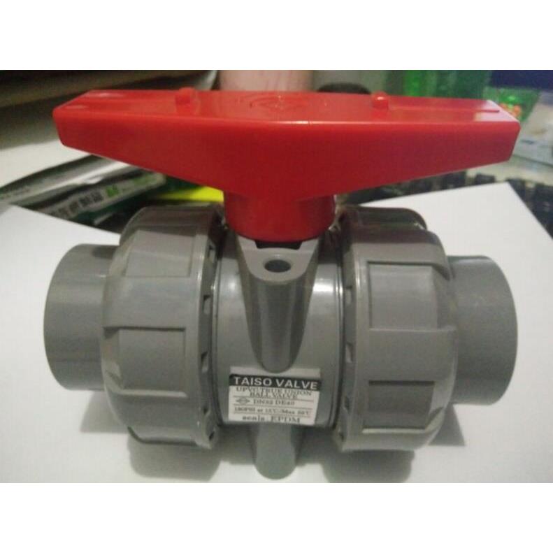 NY UPVC双活接球阀NY 南亚管配套PVC活接阀门 由令阀DN15-100