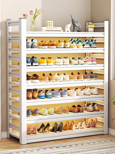 家用鞋架室内门钢多层鞋柜储物架金属储物架入口阳台玄关铁艺