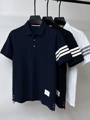 300斤大码男装下摆开叉polo衫