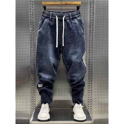 大码300斤春夏新款潮宽松牛仔裤