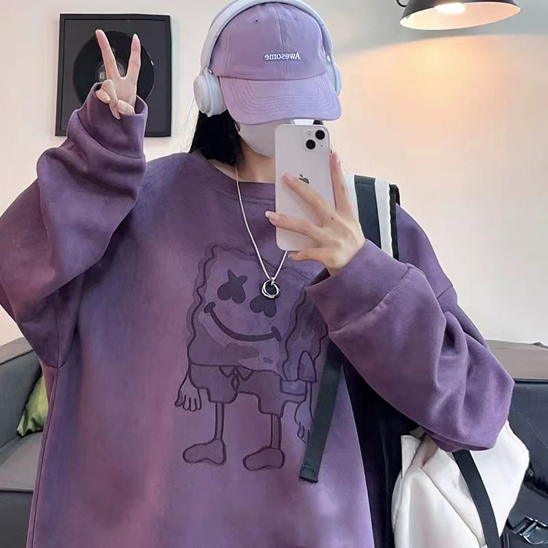 特大码高级感情侣休闲卫衣