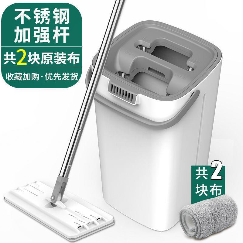 加厚拖把懒人拖地神器家用旋转干湿分离免手洗平板拖把桶一拖净套
