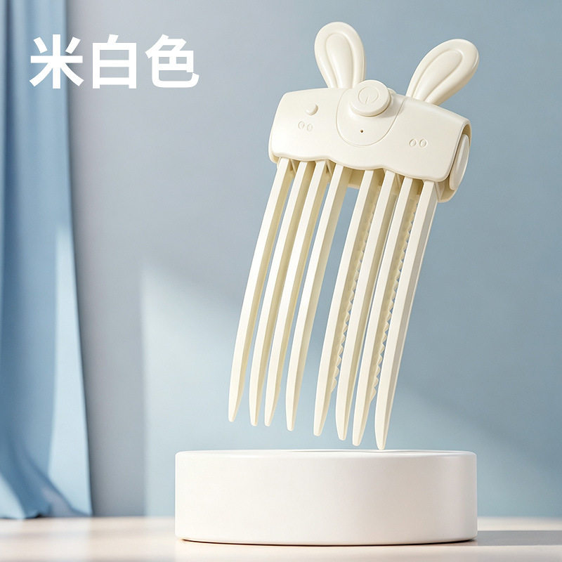 加热高颅顶蓬松神器充电无线蓬松发根垫发器头发无痕造型梳子