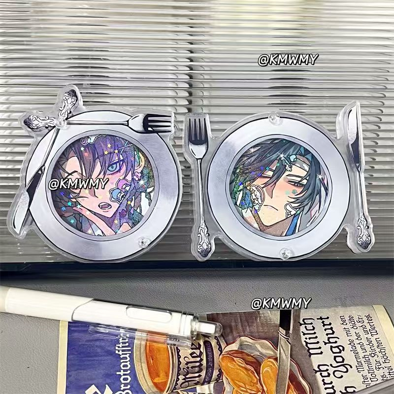 宫廷餐具吧唧盒徽章收纳盒