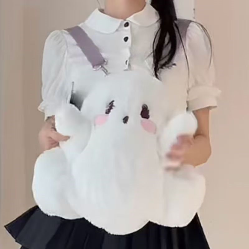 幽灵小鬼大容量双肩包女背包
