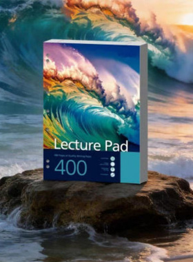 创意自然系列7孔美式分栏400页55g薄脆横线本学生草稿记事笔记本