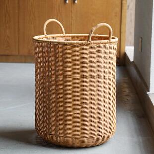 浦澜大号圆形高款卷轴收纳筐书报字画瑜伽垫置物桶长柄雨伞架