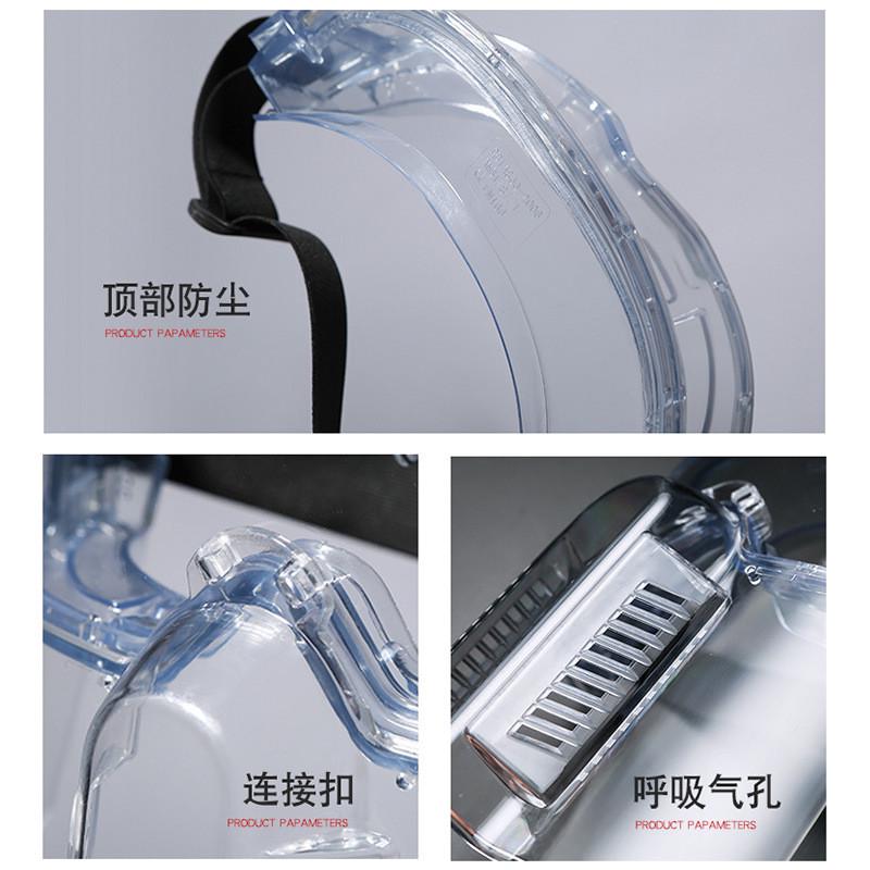 高清防雾透明眼镜面罩打磨切割防尘防飞溅抗冲击护目镜实验室工地
