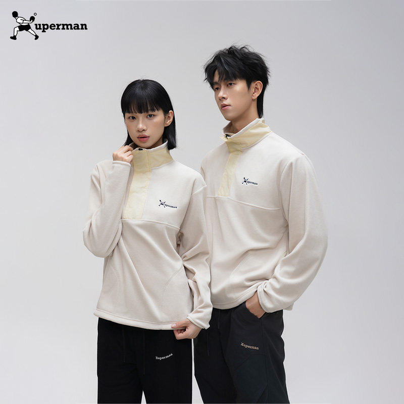 Xuperman户外立领抓绒衣女新款冬季保暖冲锋衣内胆摇粒绒外套男,运动服/休闲服装,运动卫衣/套头衫,淘宝优惠券,粉丝福利购,淘宝优惠卷