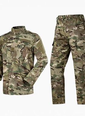 新款原厂绿色夏季作训户外娃娃训练服防刮耐磨工作服单上衣裤子